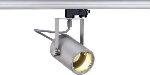 SLV Euro Hochvolt-Schienensystem-Leuchte 3phasig GU10 25W Halogen, LED Silber-Grau
