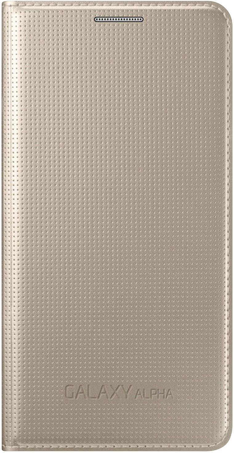 Samsung Flip Case Flip Cover Passend für: Galaxy Alpha Gold