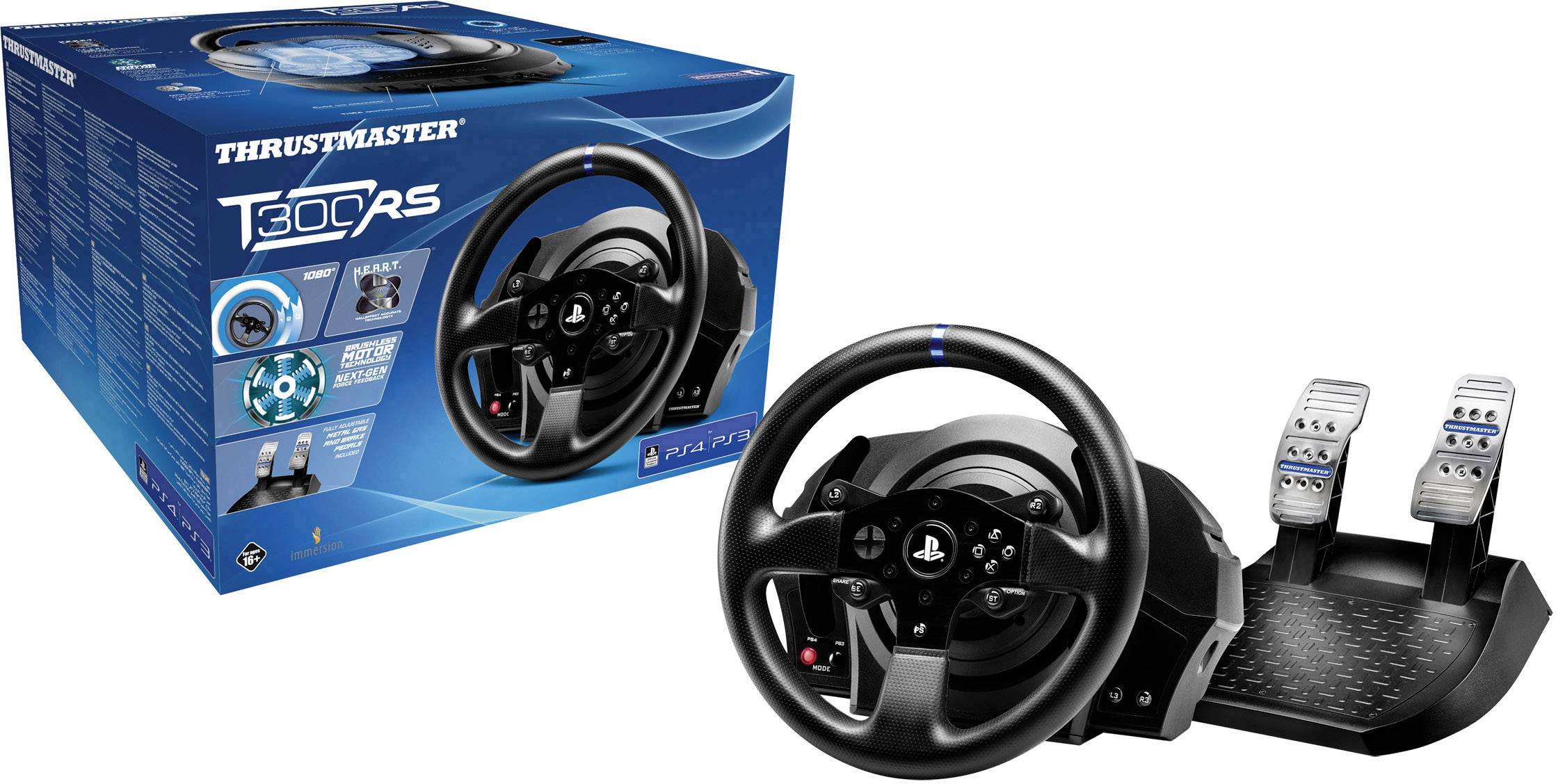 Thrustmaster T300 RS Racing Wheel Lenkrad PlayStation 4, PlayStation 3, PC Schwarz