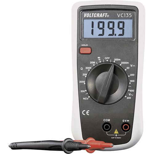 VOLTCRAFT VC135 Hand-Multimeter digital CAT III 600V Anzeige (Counts): 2000