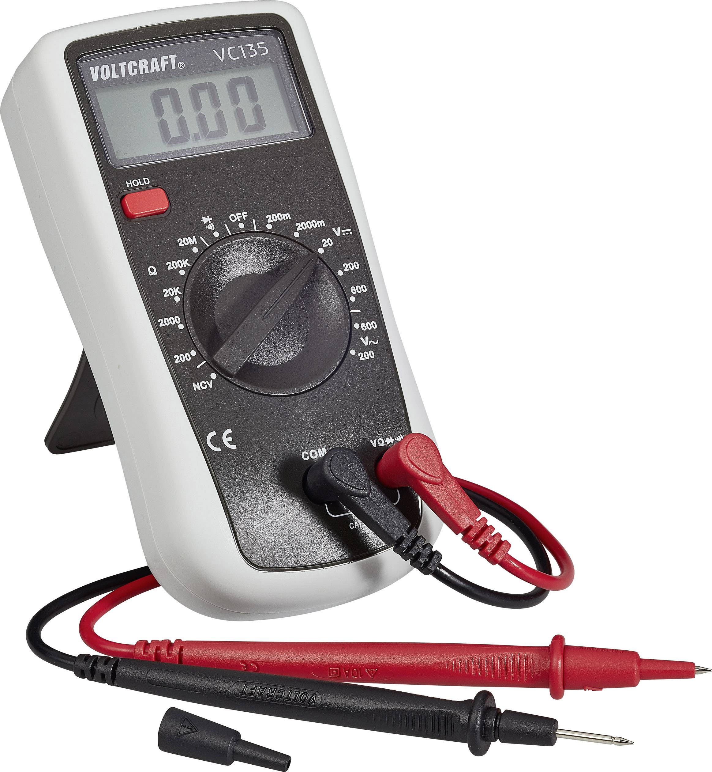 VOLTCRAFT VC135 Hand-Multimeter digital CAT III 600V Anzeige (Counts): 2000