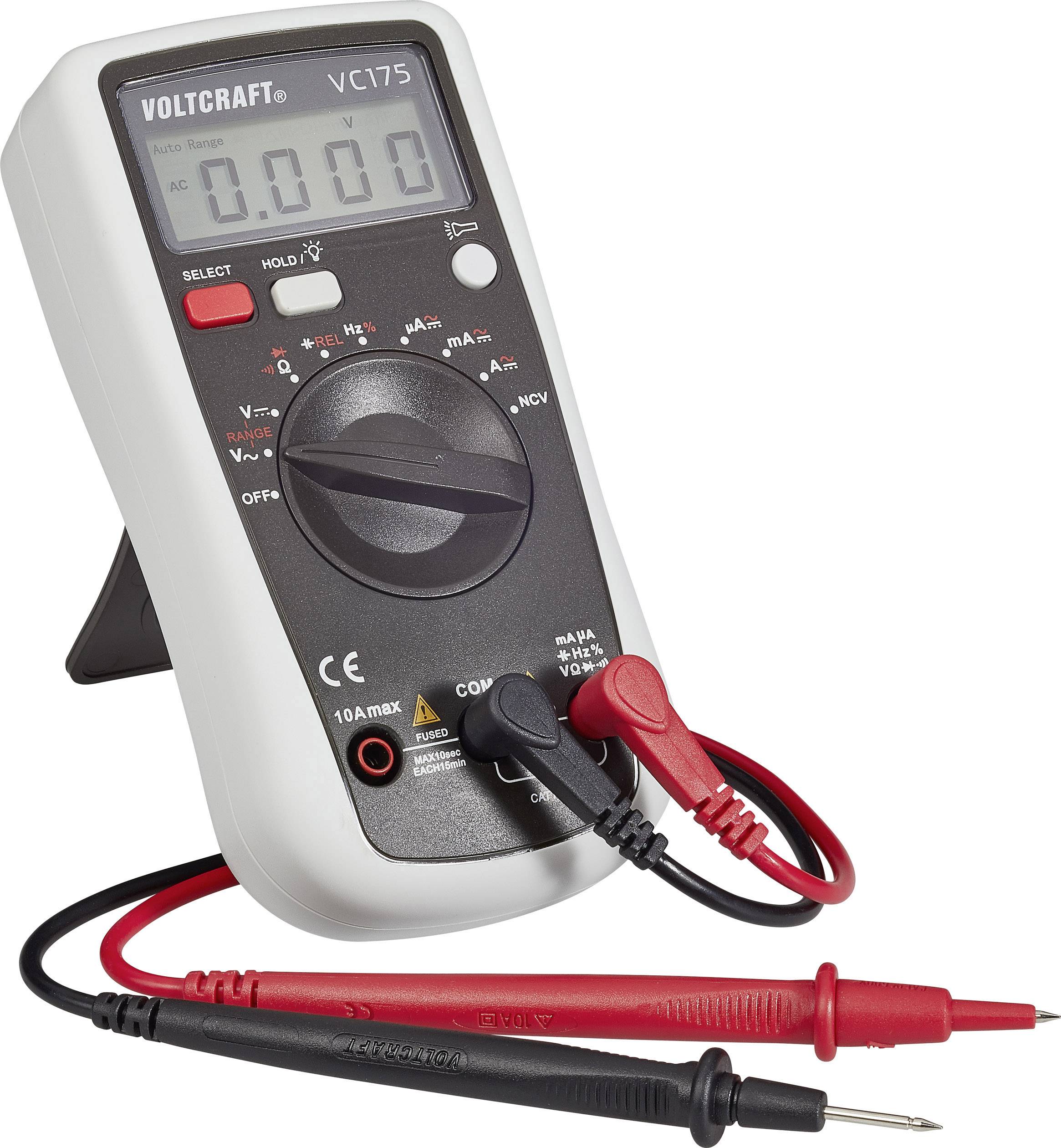 VOLTCRAFT VC175 Hand-Multimeter digital CAT III 600V Anzeige (Counts): 4000