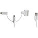 Hähnel Fototechnik USB-Ladekabel USB-A Stecker, Apple Lightning Stecker, USB-Micro-B Stecker, Apple 30pol. Stecker 1.50m Weiß Hähnel Fototechnik USB-Ladekabel USB-A Stecker, Apple Lightning Stecker, USB-Micro-B Stecker, Apple 30pol. Stecker 1.50m Weiß