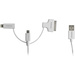 Hähnel Fototechnik USB-Ladekabel USB-A Stecker, Apple Lightning Stecker, USB-Micro-B Stecker, Apple