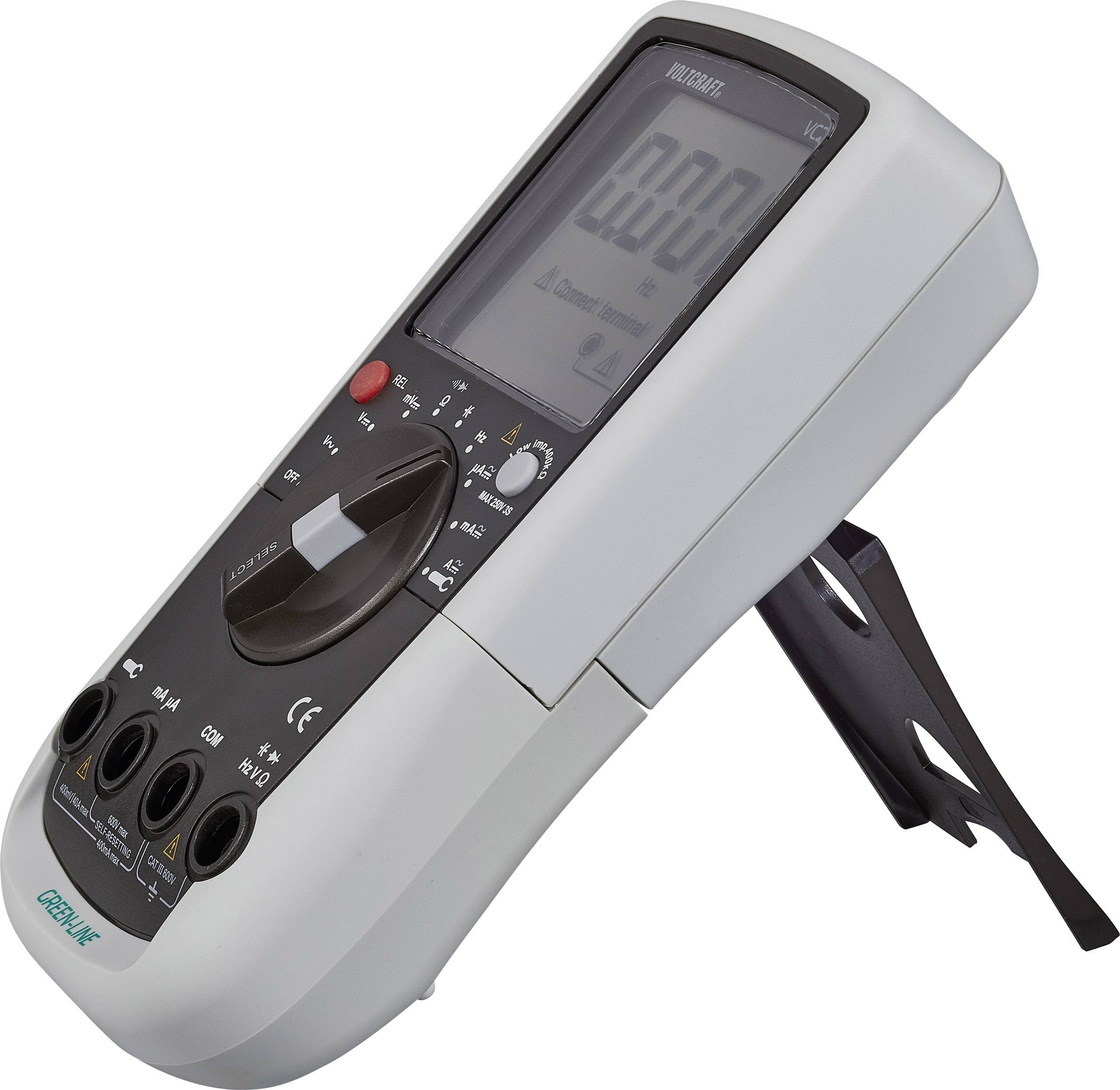VOLTCRAFT VC280 Hand-Multimeter, Stromzange digital CAT III 600V Anzeige (Counts): 4000