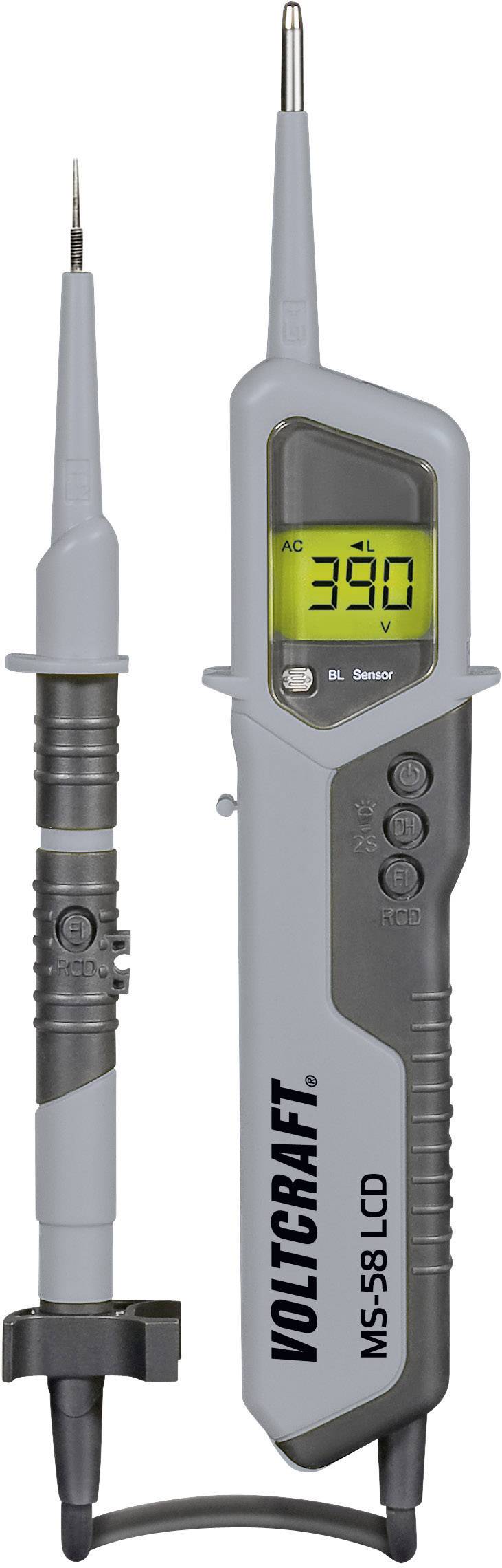 VOLTCRAFT® VC-58 LCD 2pol. zweipoliger Spannungsprüfer, CAT IV 1000V