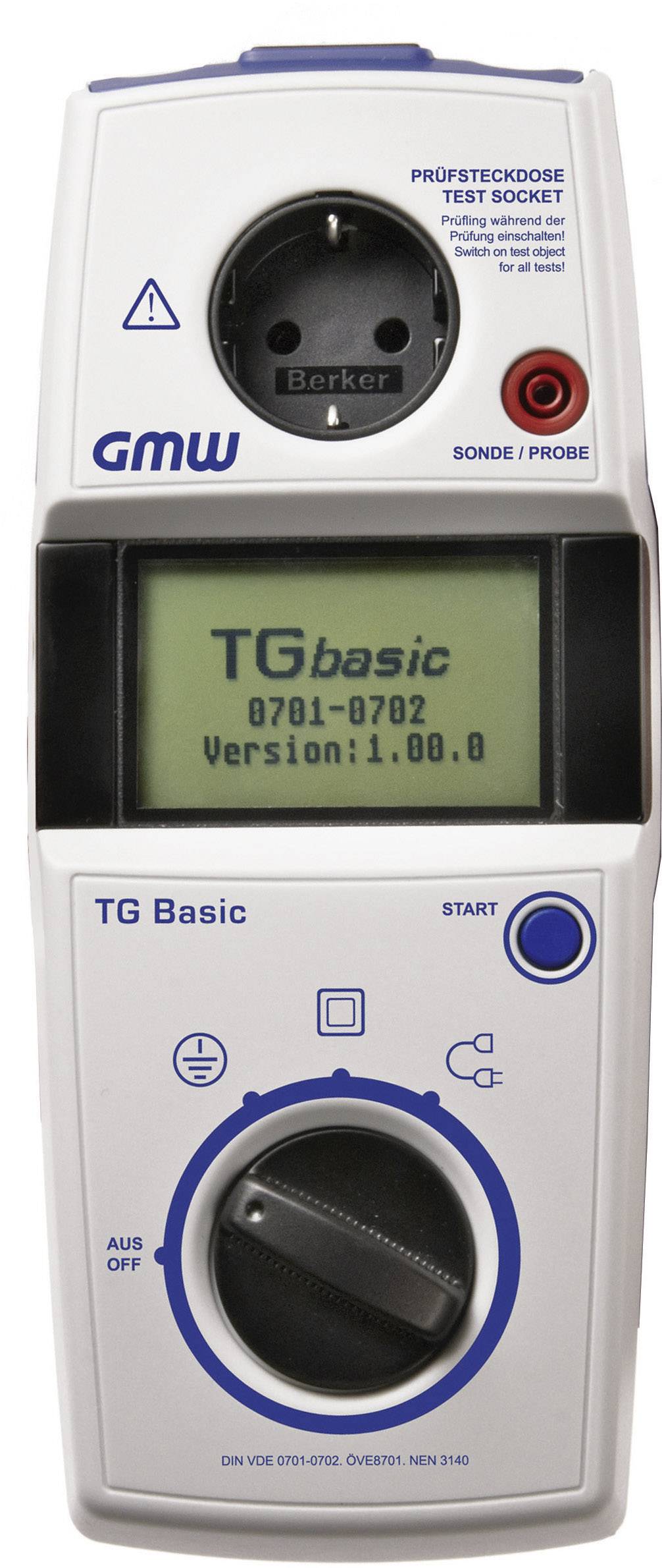 GMW TG basic 1 Gerätetester VDE-Norm 0701-0702