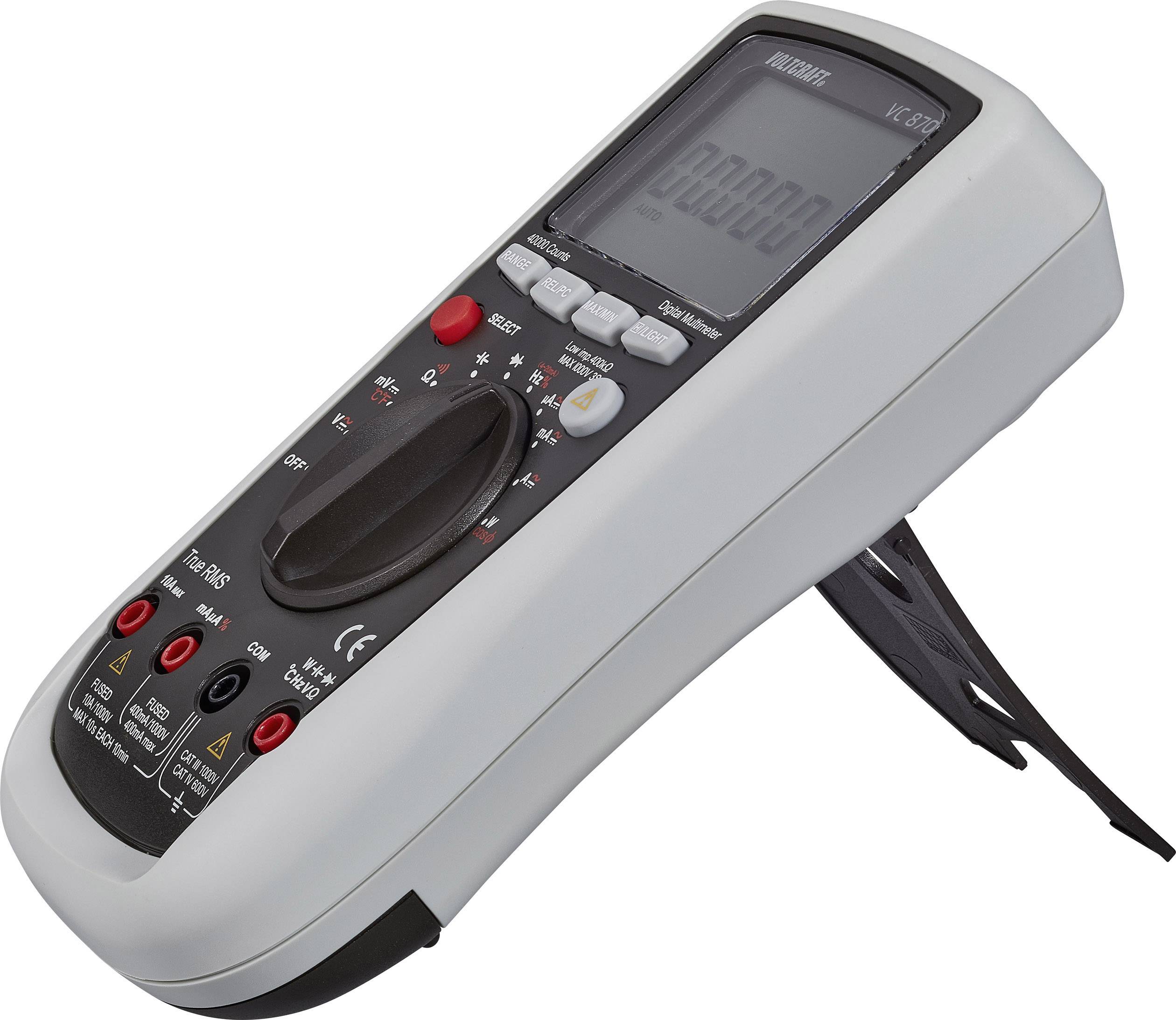 VOLTCRAFT VC870 Hand-Multimeter digital CAT III 1000 V, CAT IV 600V Anzeige (Counts): 40000