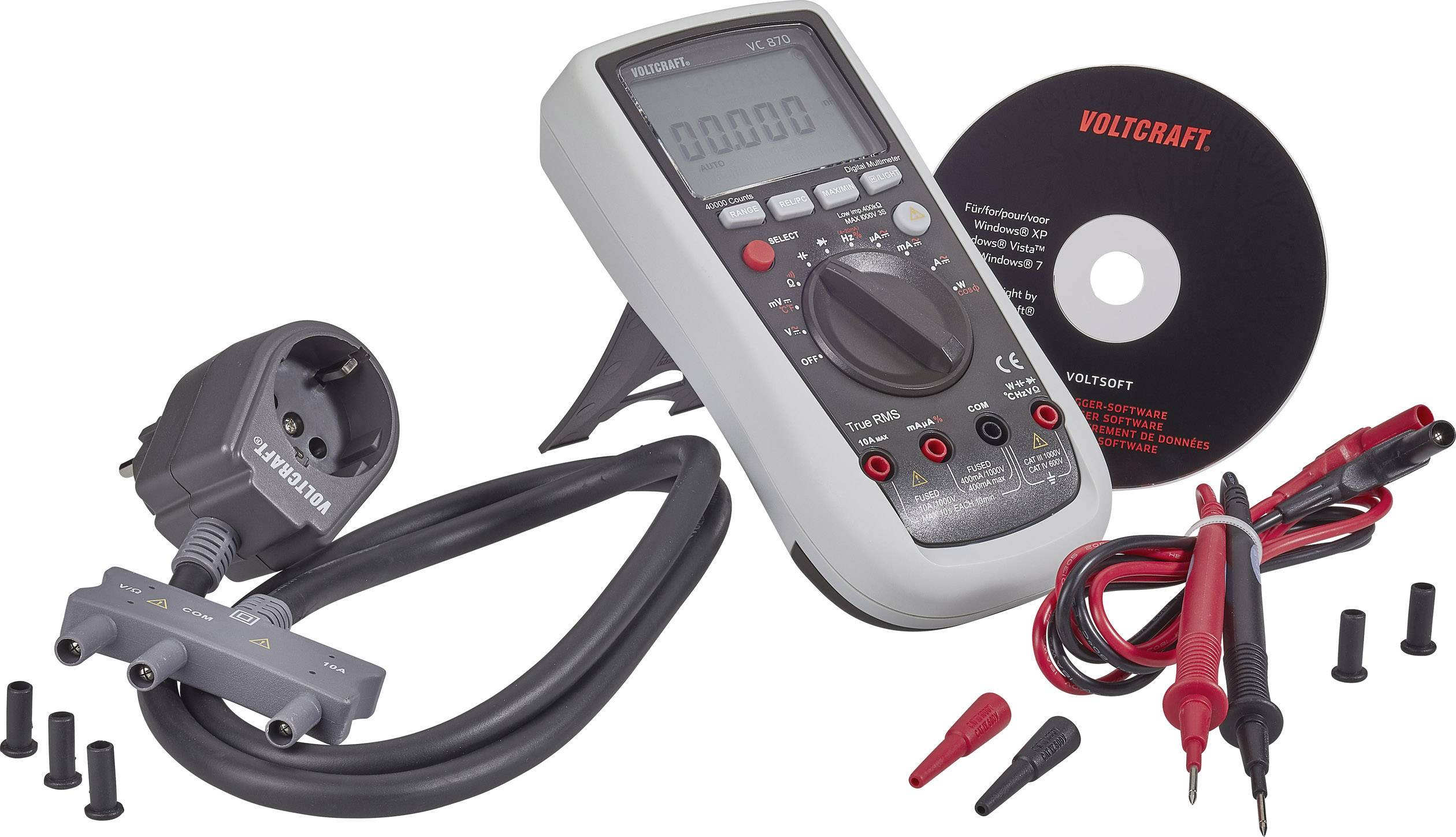 VOLTCRAFT VC870 Hand-Multimeter digital CAT III 1000 V, CAT IV 600V Anzeige (Counts): 40000