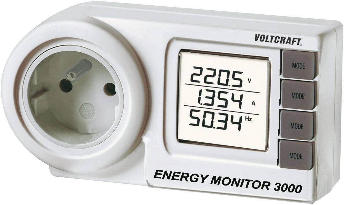 VOLTCRAFT Energie-Monitor 3000 LC-Display 9999 digits 99 d