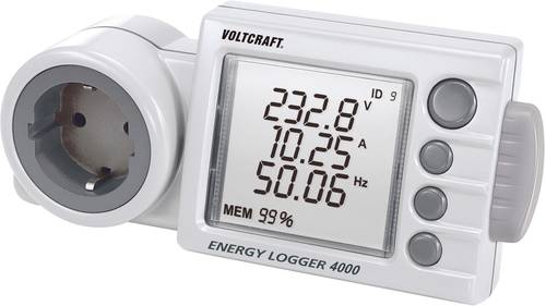 VOLTCRAFT ENERGY-LOGGER 4000 Energiekosten-Messgerät Stromtarif einstellbar, Kostenprognose