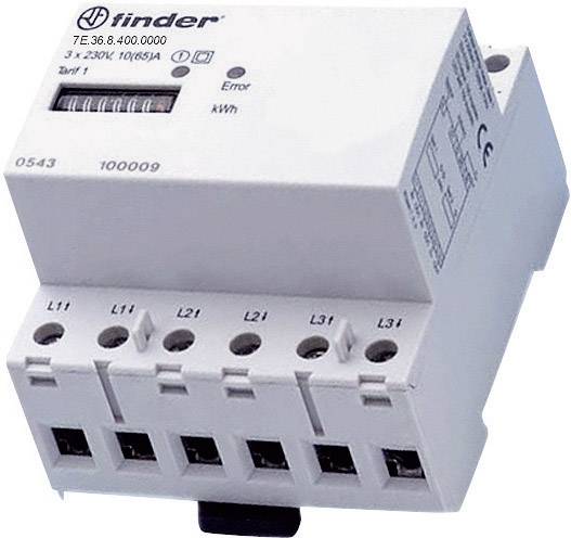 Finder 7E.36.8.400.0010 Drehstromzähler mechanisch 65 A MID-konform: Ja 1 St.