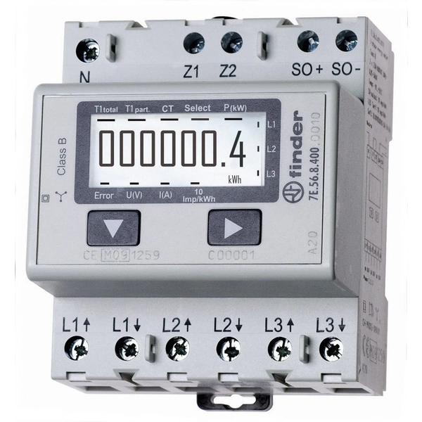 Finder 7E.56.8.400.0010 7E.56.8.400.0010 Drehstromzähler digital 1500A MID-konform: Ja 1St. Finder 7E.56.8.400.0010 7E.56.8.400.0010 Drehstromzähler digital 1500A MID-konform: Ja 1St.