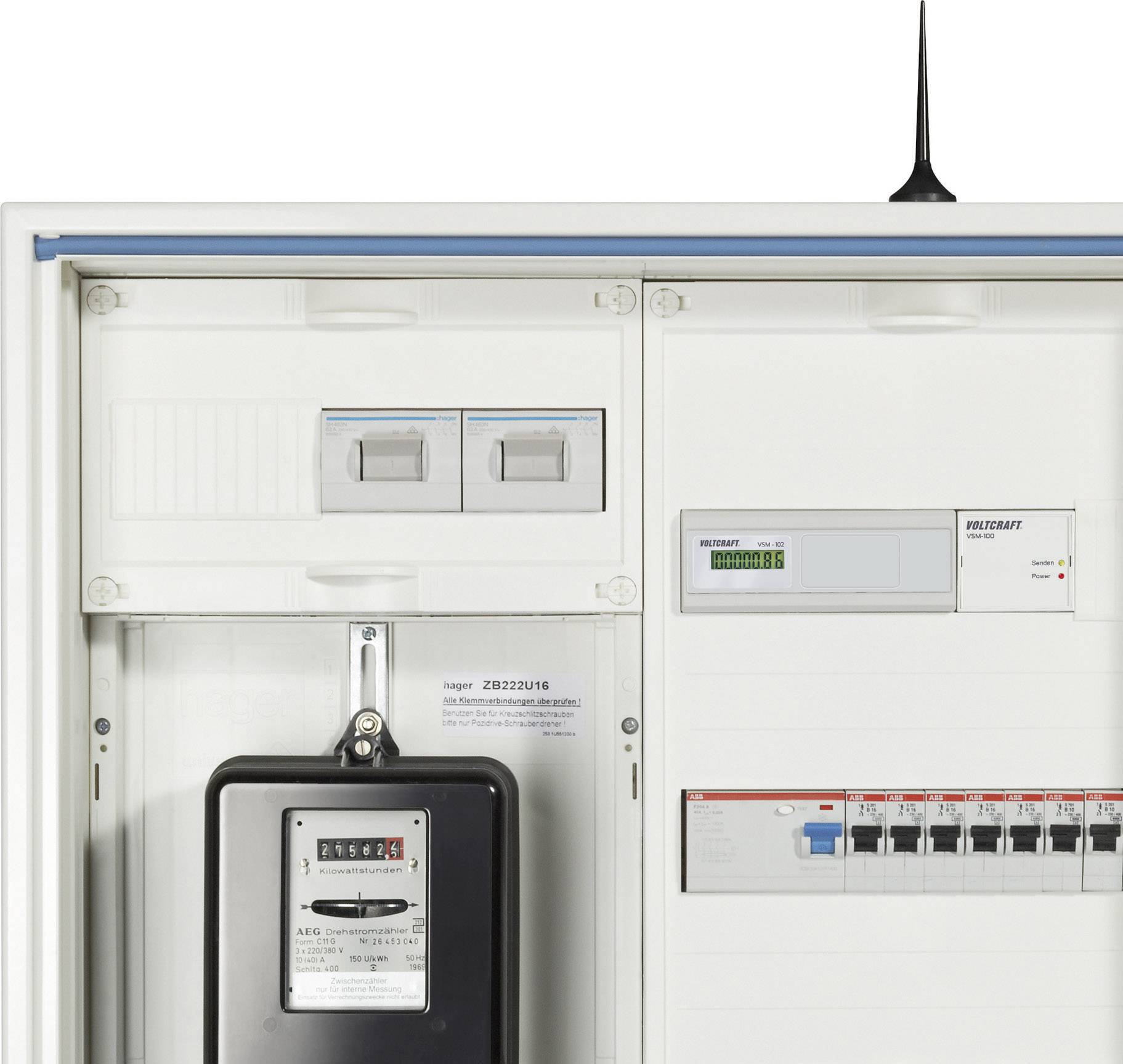 VOLTCRAFT® VSM-101 V2 Gateway für VSM-100 Smart-Metering-System mit USB-Funkstick und Software