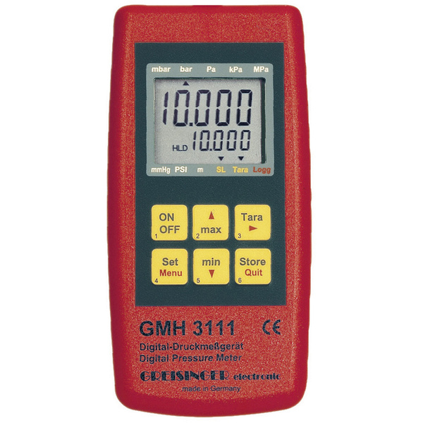 Greisinger GMH 3111 Druck-Messgerät Luftdruck 0.0025 - 1000 bar