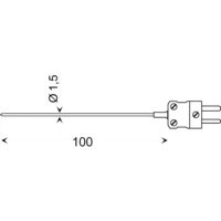 Greisinger GTE 130 OK Einstechfühler -65 bis 400°C Fühler-Typ K Greisinger GTE 130 OK Einstechfühler -65 bis 400°C Fühler-Typ K