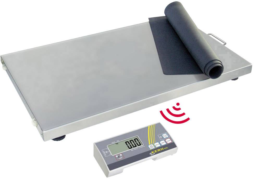 Kern Plattformwaage Wägebereich (max.) 150 kg Ablesbarkeit 50 g netzbetrieben, batteriebetrieben Silber