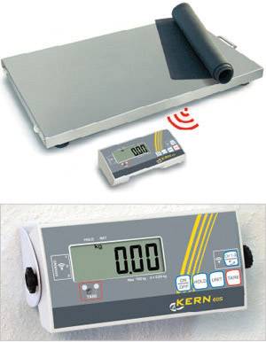 Kern Plattformwaage Wägebereich (max.) 150 kg Ablesbarkeit 50 g netzbetrieben, batteriebetrieben Silber