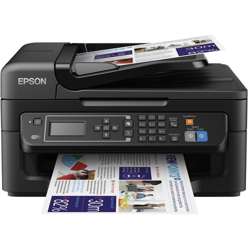 Epson WorkForce WF-2630WF Farb Tintenstrahl Multifunktionsdrucker A4 Drucker, Scanner, Kopierer, Fax ADF, USB, WLAN
