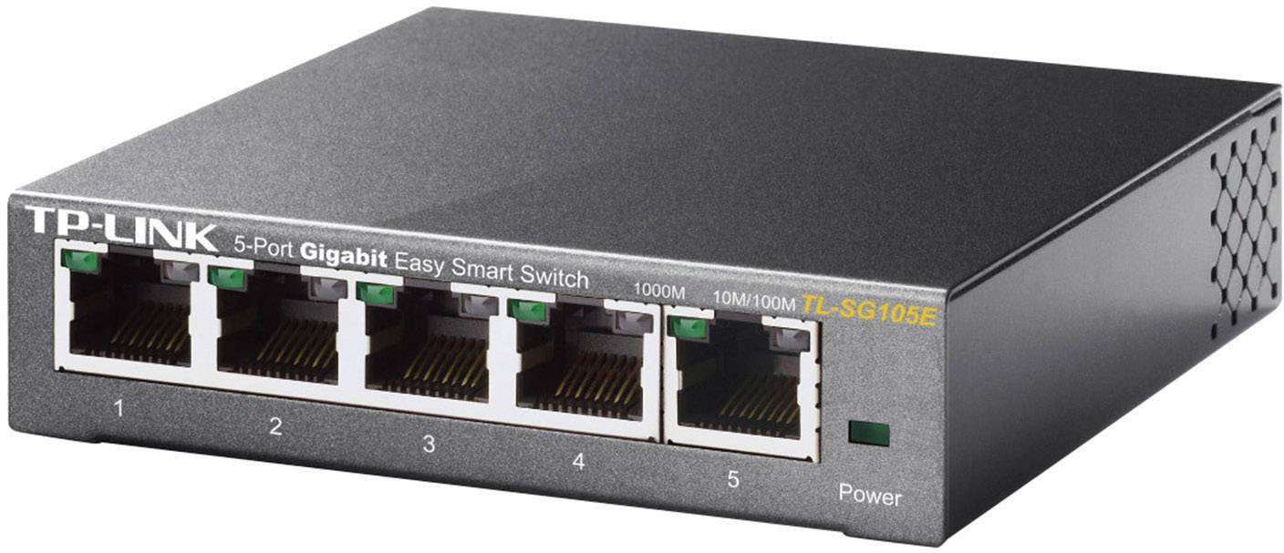 TP-LINK TL-SG105E Netzwerk Switch 5 Port 1 GBit/s