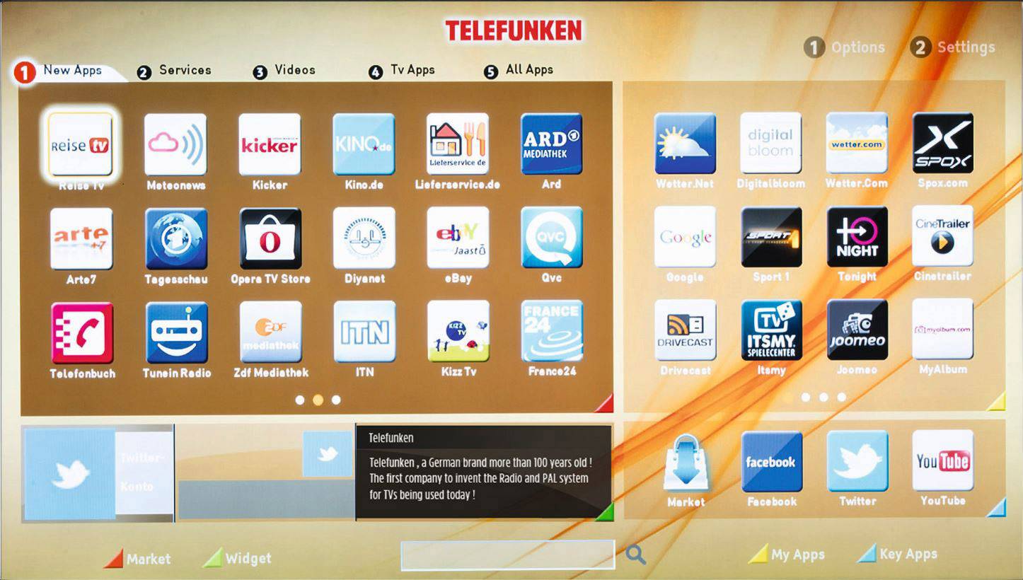 Telefunken D65U546A LED-TV 164cm 65 Zoll EEK G (A - G) DVB-T2, DVB-C, DVB-S, UHD, Smart TV, WLAN, CI+ Schwarz