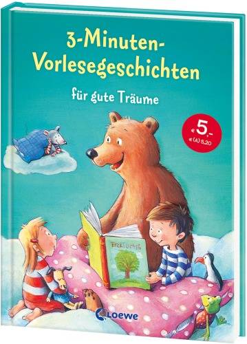Loewe Verlag Loewe 3-Minuten-Vorlesegeschichten für gute Träume 9783785580943 1 St.