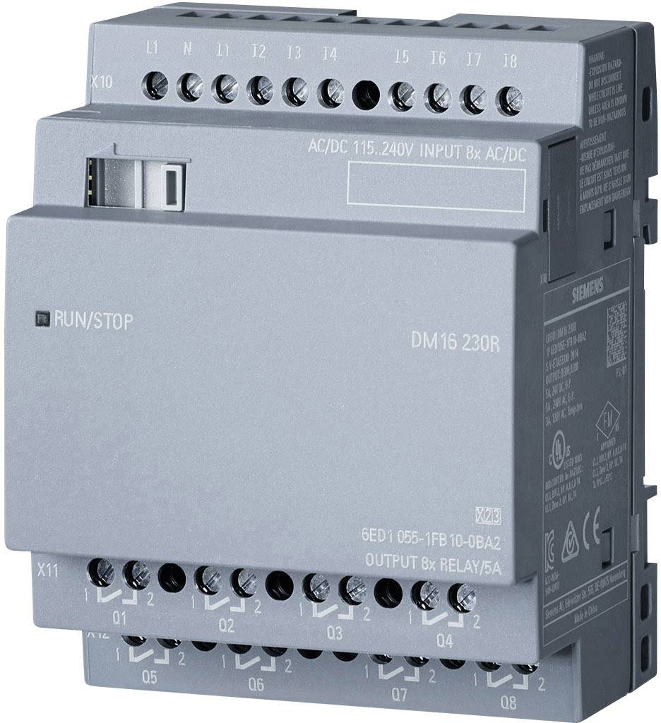 Siemens LOGO! DM16 230R 0BA2 SPS-Erweiterungsmodul 115 V/AC, 115 V/DC, 230 V/AC, 230 V/DC