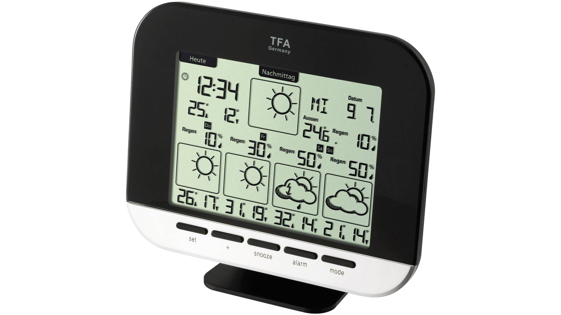 TFA Dostmann Gala 35.5055.01 Satelliten Wetterstation Vorhersage für 5 Tage versandkostenfrei wetterstation mit 5 tage vorhersage