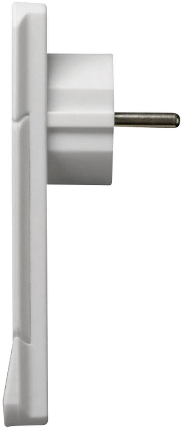 NVB 104553 Schutzkontakt-Flachstecker Kunststoff mit Aussteckhilfe 230V Weiß IP20