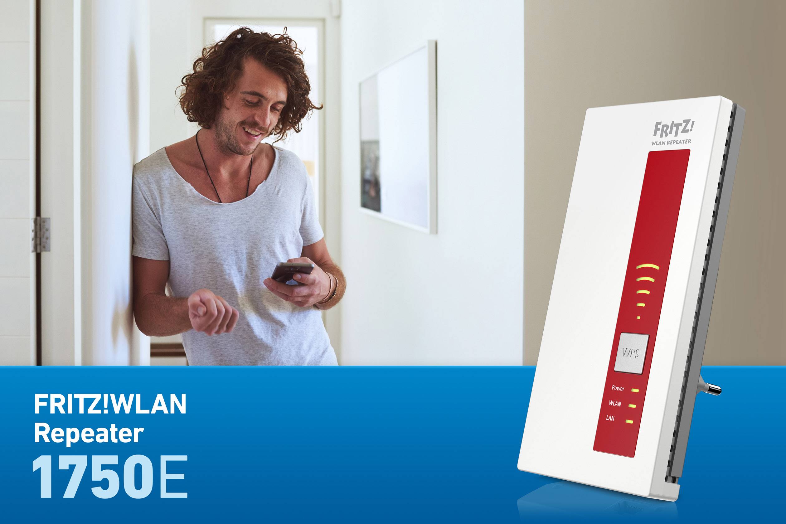 Fritz! WLAN Repeater FRITZ!WLAN Repeater 1750E 20002686 1.75 GBit/s Mesh-fähig