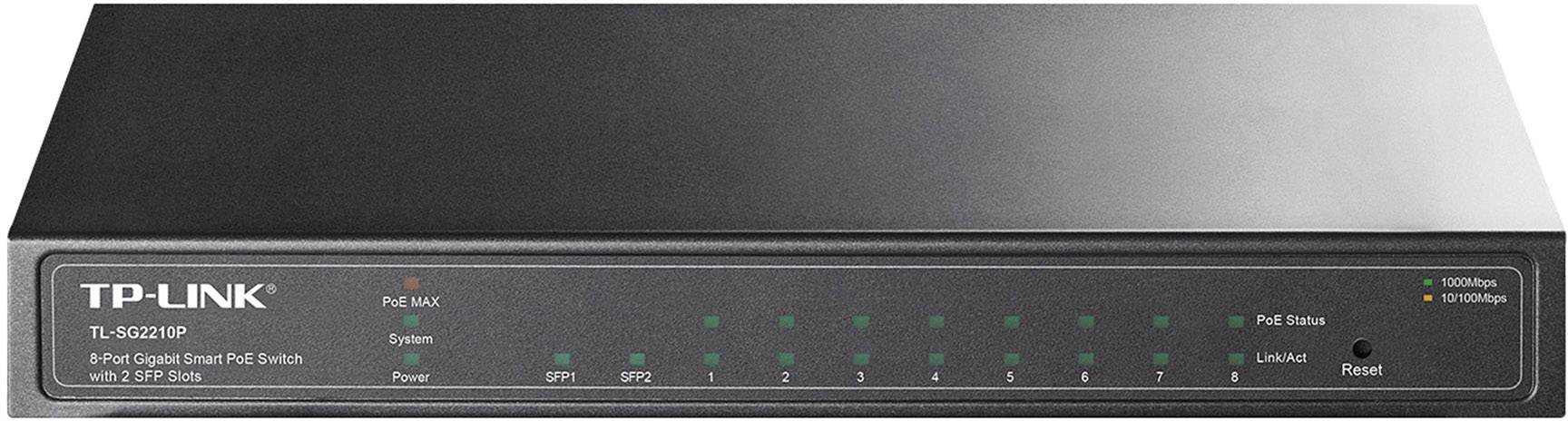 TP-LINK TL-SG2210P Netzwerk Switch TL-SG2210P 8 Port 1 GBit/s PoE-Funktion