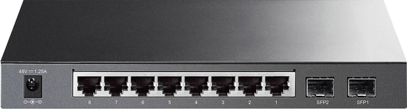 TP-Link JetStream TL-SG2210P V3 - Switch - Smart - 8 x 10/100/1000 + 2 x SFP - Desktop - PoE (58 W)