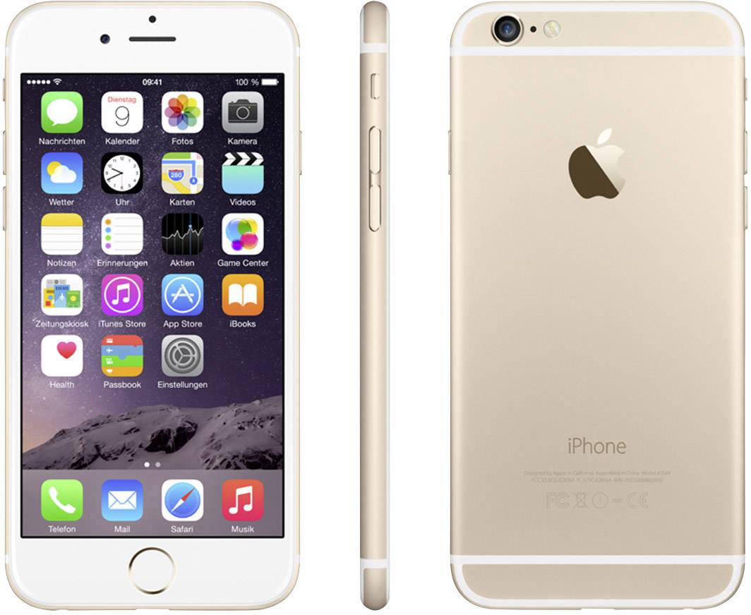 Apple iPhone 6 16 GB Gold 11.9 cm (4.7 Zoll) iPhone