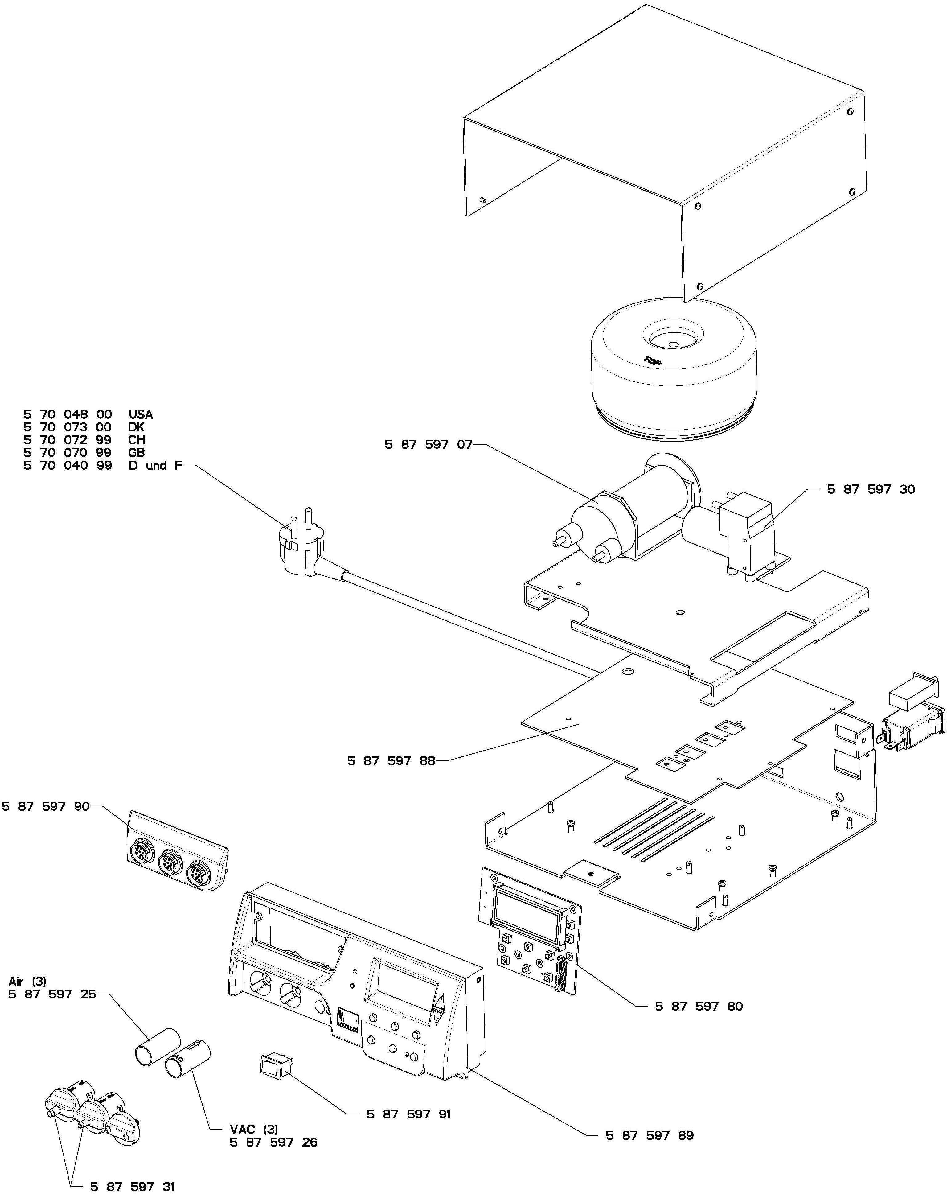 Weller Löt-/Entlötstation-Versorgungseinheit Professional WXR 3030 Reworkstation +100 bis