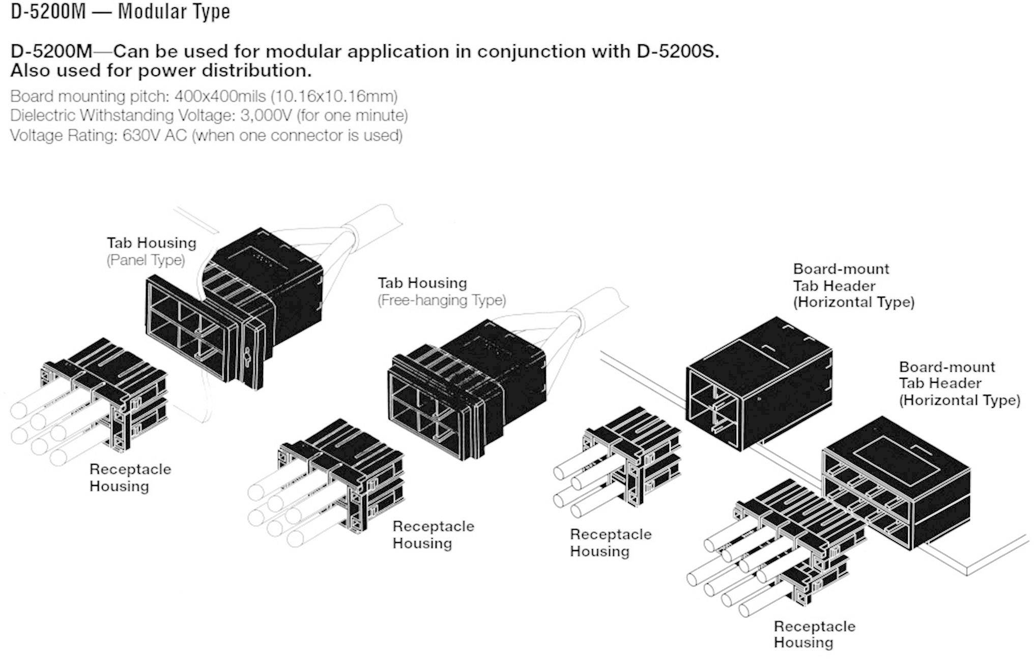 TE Connectivity Buchsengehäuse-Kabel DYNAMIC 5000 Series Polzahl Gesamt 4 3-917807-2