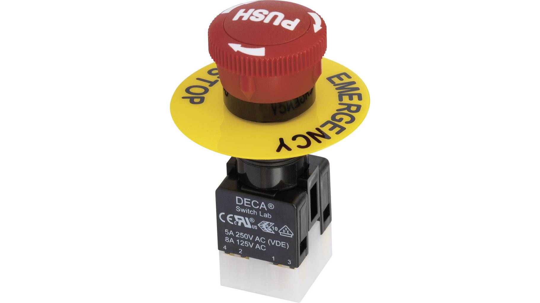 Schlegel YVOOI Not-Aus-Schalter 250 V/AC 5 A 2 Öffner, 1 Schließer IP65, IP67 1 St Schlegel YVOOI Not-Aus-Schalter 250 V/AC 5 A 2 Öffner, 1 Schließer IP65, IP67 1 St