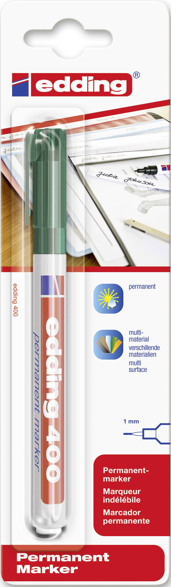 Permanentmarker edding 400 grün