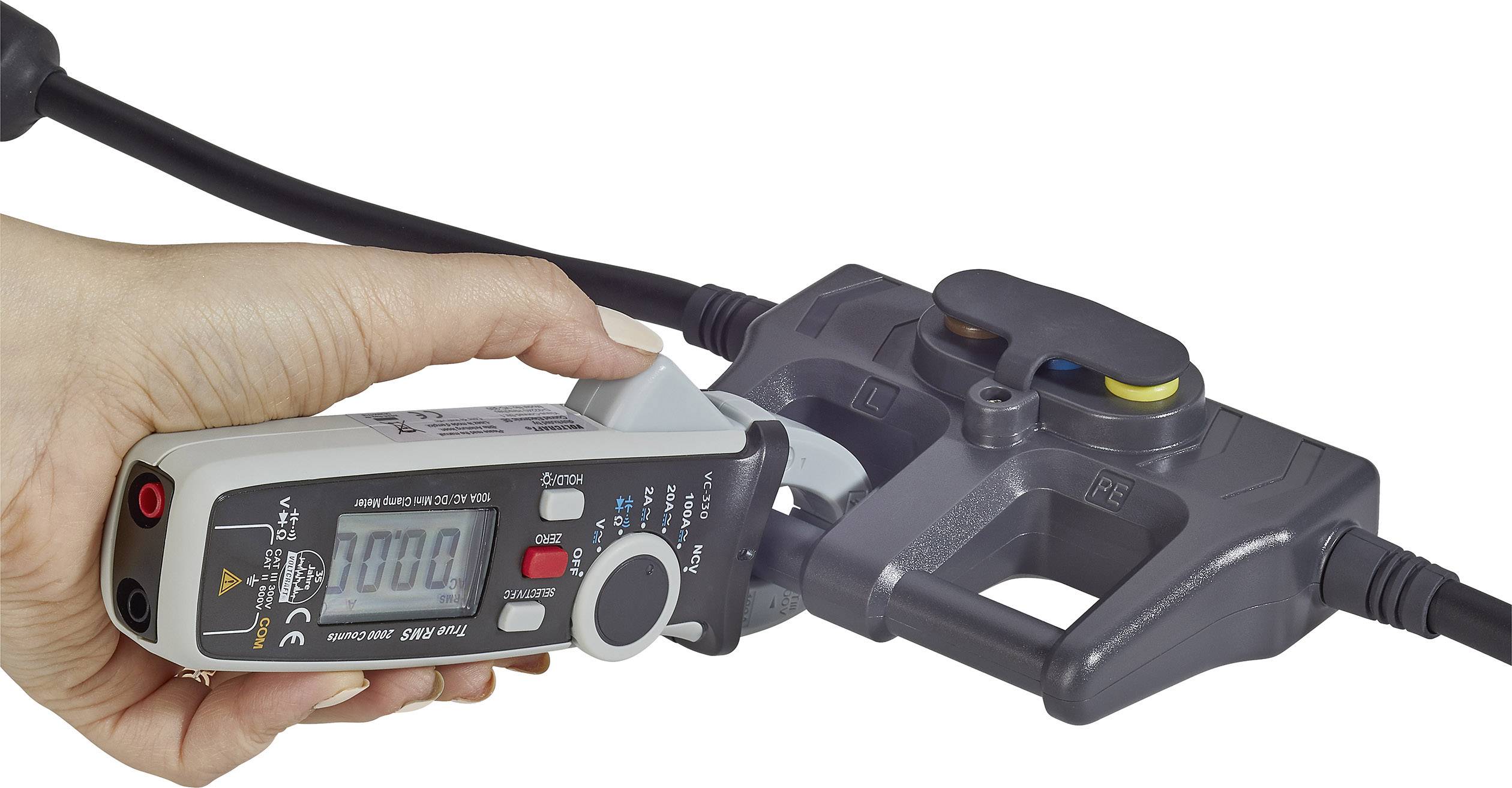 VOLTCRAFT DLA-1L 16 Messadapter Schutzkontakt 16A - Schutzkontakt 16A