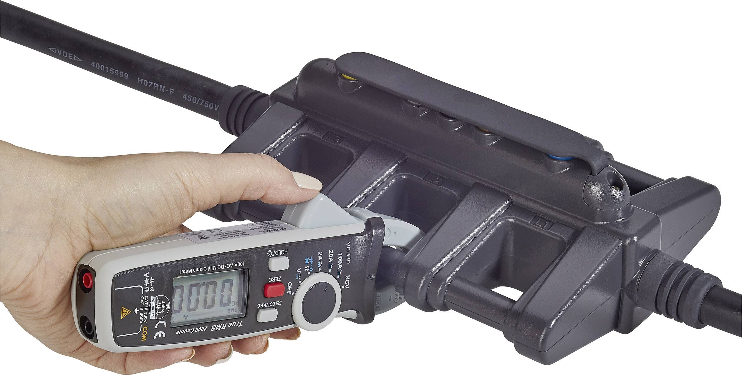 VOLTCRAFT DLA-3L 32 Messadapter CEE 32A - CEE 32A