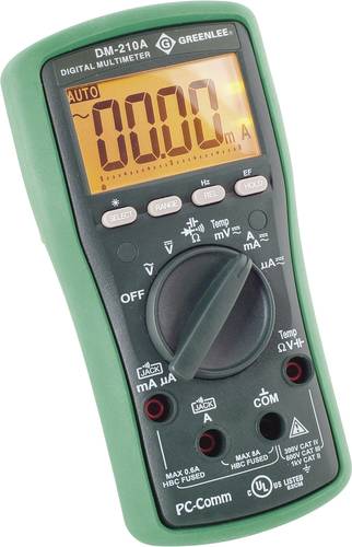 GreenLee DM-210A Hand-Multimeter digital CAT II 1000 V, CAT III 600V Anzeige (Counts): 6000