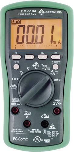 GreenLee DM-510A Hand-Multimeter digital CAT II 1000 V, CAT III 600V Anzeige (Counts): 6000