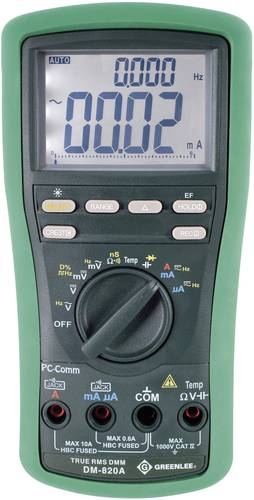 GreenLee DM-820A Hand-Multimeter digital CAT IV 1000V Anzeige (Counts): 10000