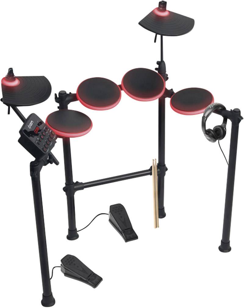 ION Audio Redline E-Drum Schwarz inkl. Drumsticks