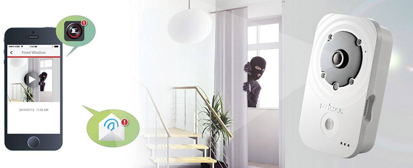 EDIMAX IC-3140W LAN, WLAN IP Überwachungskamera 1280 x 720 Pixel