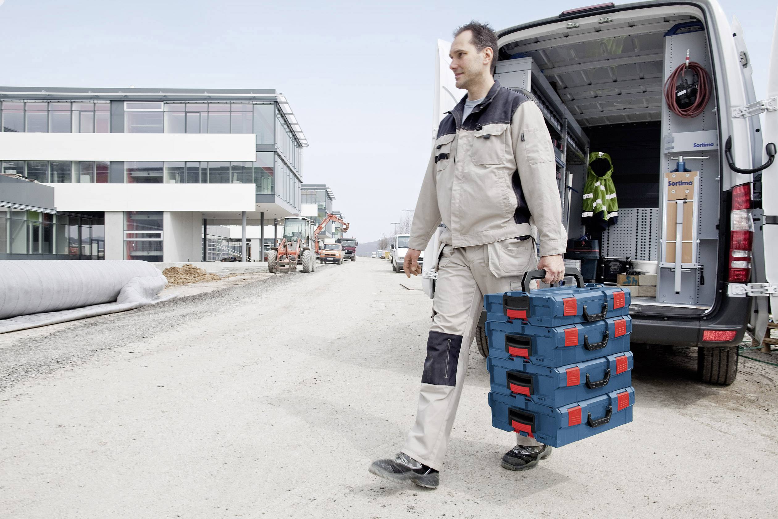 Bosch Professional L-BOXX 306 1600A001RU Transportkoffer ABS Blau (L x B x H) 357 x 442 x 273 mm