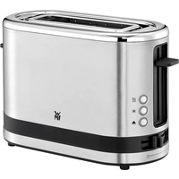 WMF Toaster mit eingebautem Brötchenaufsatz Edelstahl, Schwarz WMF Toaster mit eingebautem Brötchenaufsatz Edelstahl, Schwarz