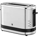 WMF Toaster mit eingebautem Brötchenaufsatz Edelstahl, Schwarz WMF Toaster mit eingebautem Brötchenaufsatz Edelstahl, Schwarz
