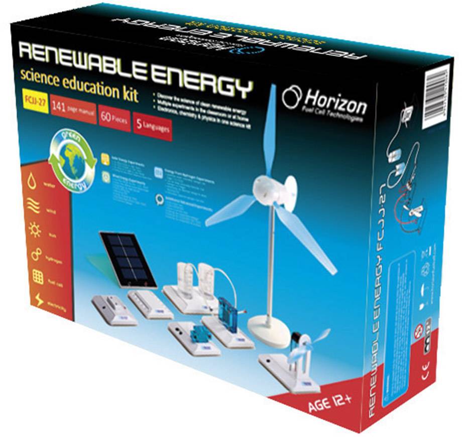 Horizon FCJJ-37 Renewable Energy Science Education Set Erneuerbare Energien, Alternative Energien Experimentier-Set ab 12 Jahre