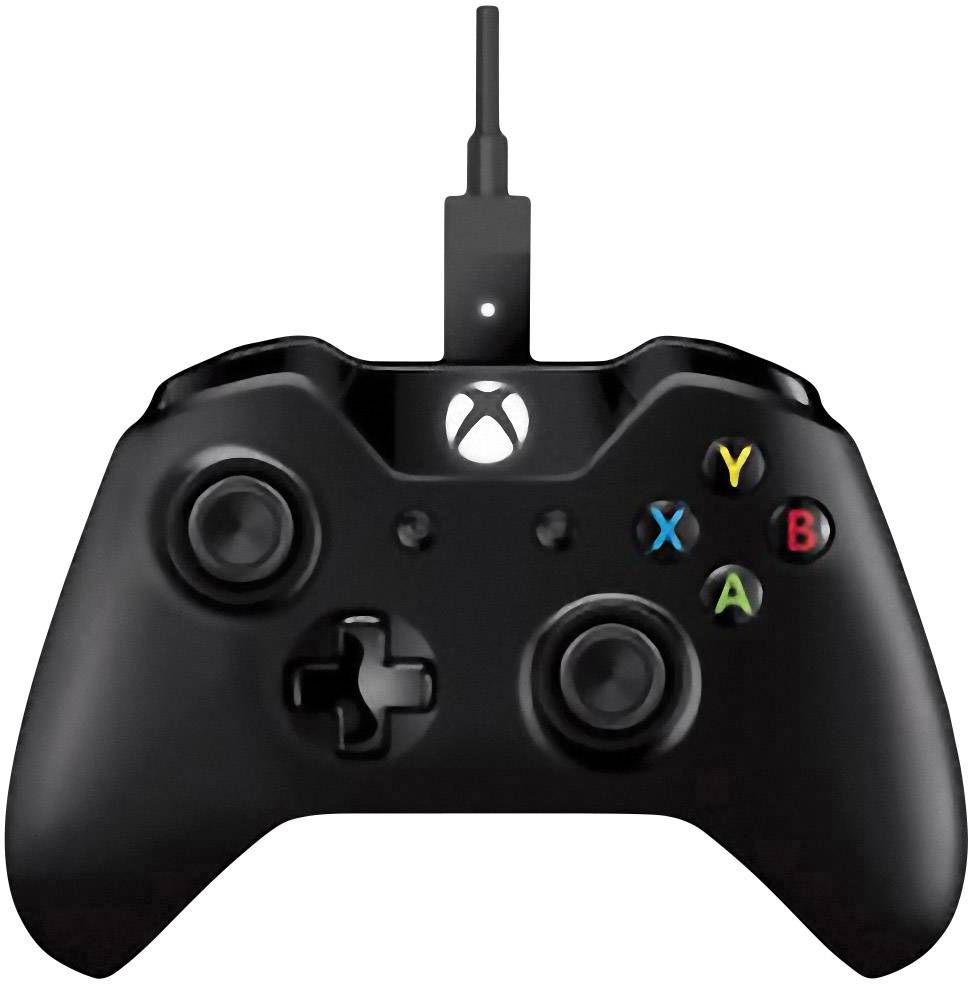 Microsoft XBox One Wired Controller for Windows Gamepad Xbox One, PC Schwarz