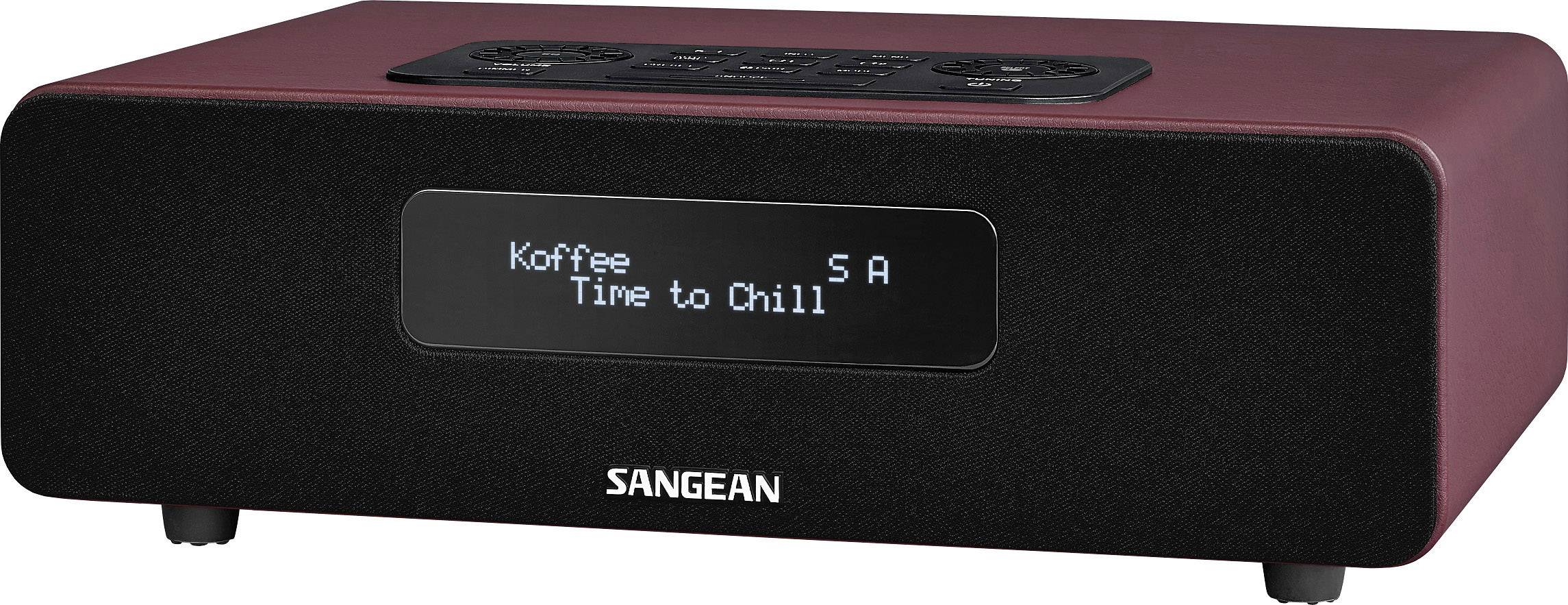 Sangean DDR-36 BT Tischradio DAB+, UKW AUX Weckfunktion Rot
